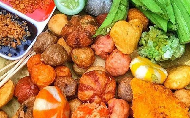 Ăn Vặt Cô Hai - Cá Viên Sốc Nước Mắm & Bánh Tráng Trộn - Trưng Nữ Vương