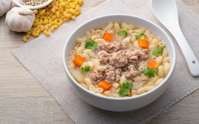 Nui & Cháo Thịt Bằm Bé Hà