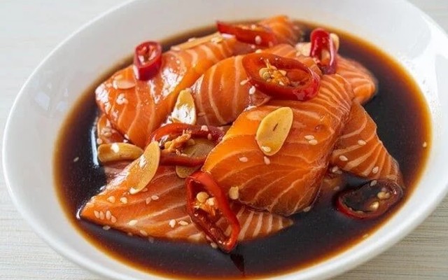 Cá Hồi Ngâm Tương A Chen