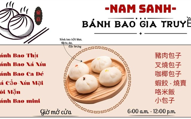 Bánh Bao Nam Sanh - Hậu Giang