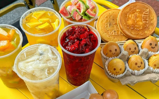 Tiệm Trà Trái Cây Cô Nga Healthy - Trà Atiso Nhãn & Hạt Dẻ Rang Bơ - 98 Trần Hưng Đạo