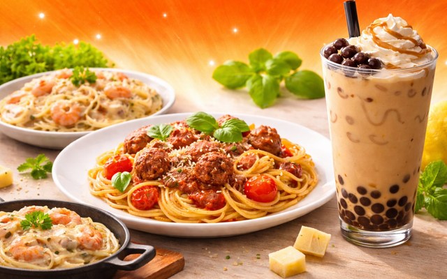 Bụi - Combo Mì Ý, Trà Sữa & Match