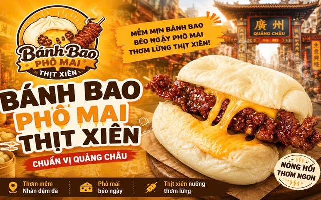 Bánh Bao Phô Mai Thịt Xiên Quảng Châu - 184 Nguyễn Thái Học