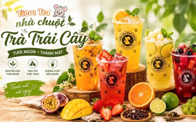 Tiệm Trà Nhà Chuột - Lục Trà Tứ Quý, Lục Trà Nhiệt Đới Tropical & Trà Măng Cụt Chanh Dây - Phạm Văn Thuận