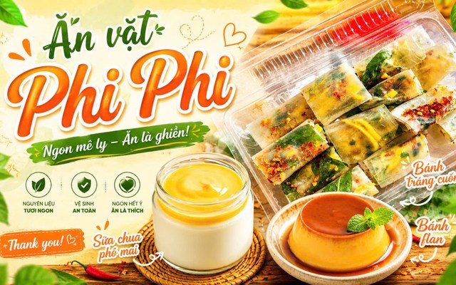 Phi Phi - Bánh Tráng Cuốn, Flan & Sữa Chua - Trường Chinh