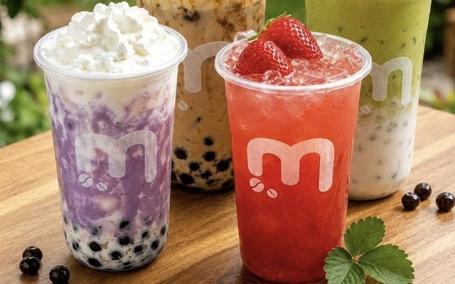 Mơ Kafe - Hồng Trà Sữa, Bơ Già Dừa Non & Thanh Nho Nhiệt Đới