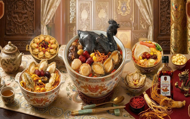 Ngự Thiện Đường - Súp Bào Ngư Vi Cá Hải Sâm & Gà Ác Bồ Câu Tiềm - Vườn Lài