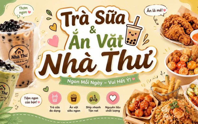Trà Sữa & Ăn Vặt Nhà Thư