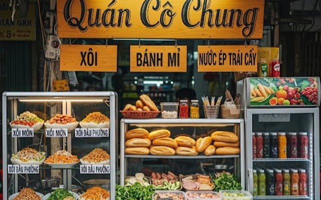 Quán Cô Chung - Xôi, Bánh Mì & Trà Trái Cây - Khâm Thiên
