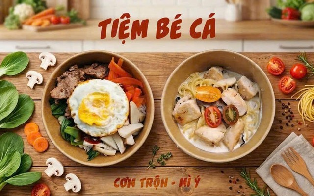 Cơm Trộn - Mì Ý Bé Cá