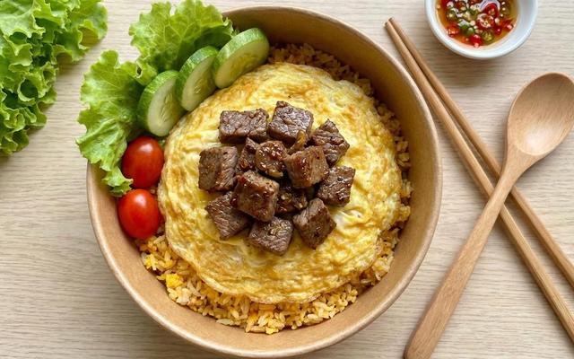 Cơm Bò Phủ Trứng - Healthy