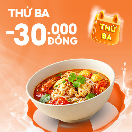 Thứ Ba Chốt Món Giảm 30.000Đ