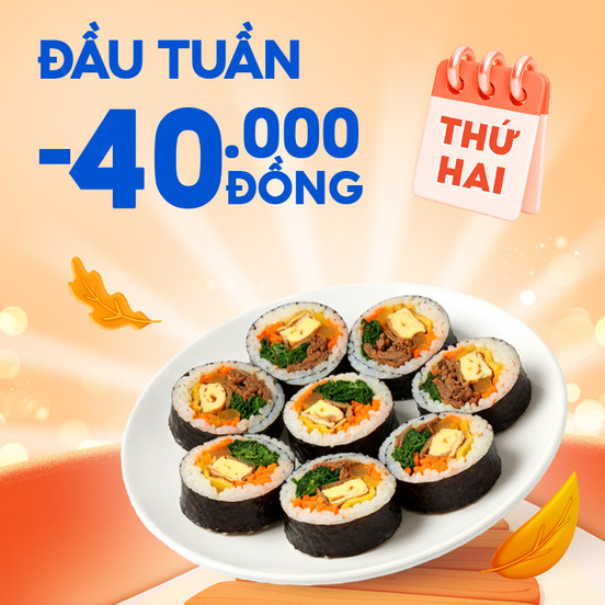Khởi Động Tuần Mới Giảm 40.000Đ