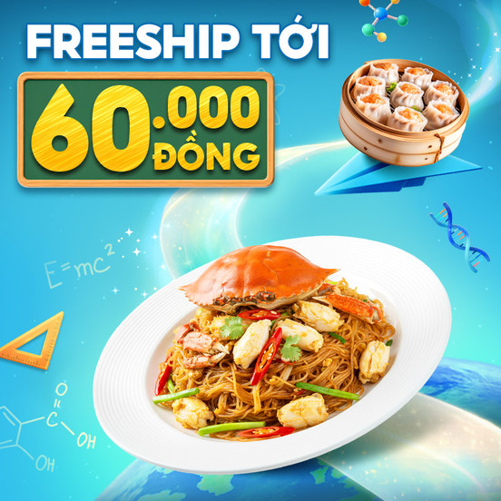 Tựu Trường Ăn Ngon, Freeship Tới 60.000Đ