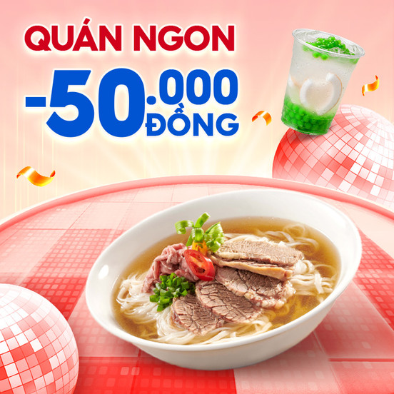 Siêu Deal Quán Ngon Giảm 50.000Đ