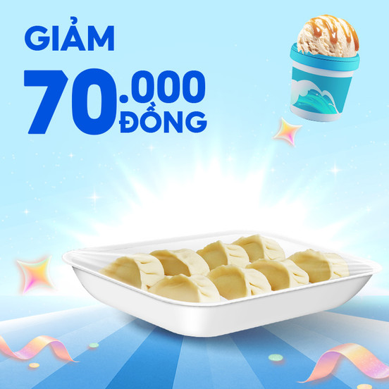 Đồ Đông Lạnh & Kem Giảm 70.000Đ