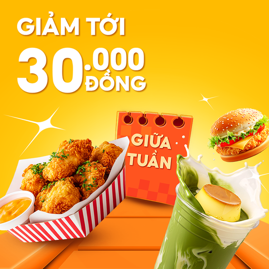 Món Ngon Giữa Tuần, Giảm Tới 30.000Đ