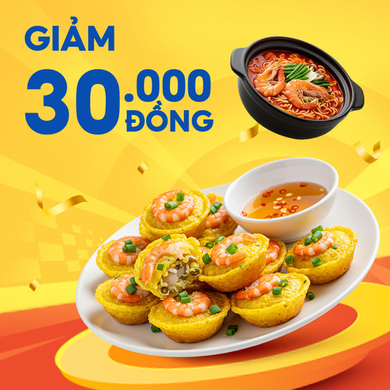Thử Ngay Quán Mới, Giảm Tới 30.000Đ
