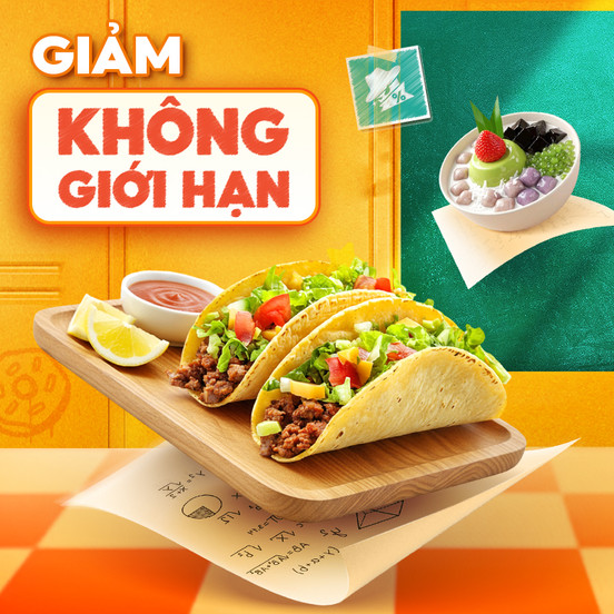 Ăn Thả Ga, Giảm Không Giới Hạn