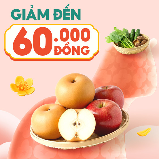 Rau Củ Quả Tươi Giảm Đến 60.000Đ