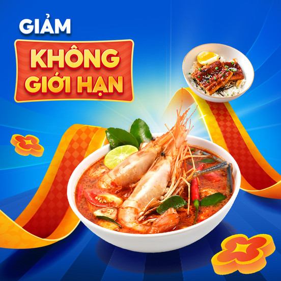Ăn Thả Ga, Giảm Không Giới Hạn