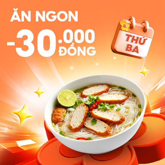 Thứ 3 Ăn Ngon, Giảm 30.000Đ