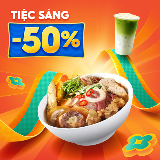 Tiệc Sáng Thương Hiệu Giảm 50%