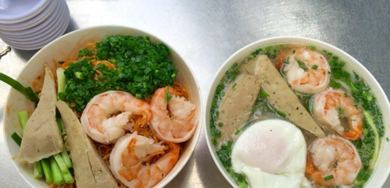 BÚN NƯỚC TÔM BÒ THƠM NGON TẠI QUÁN CÔ CÓ TRÊN ĐƯỜNG TRẦN KẾ XƯƠNG
