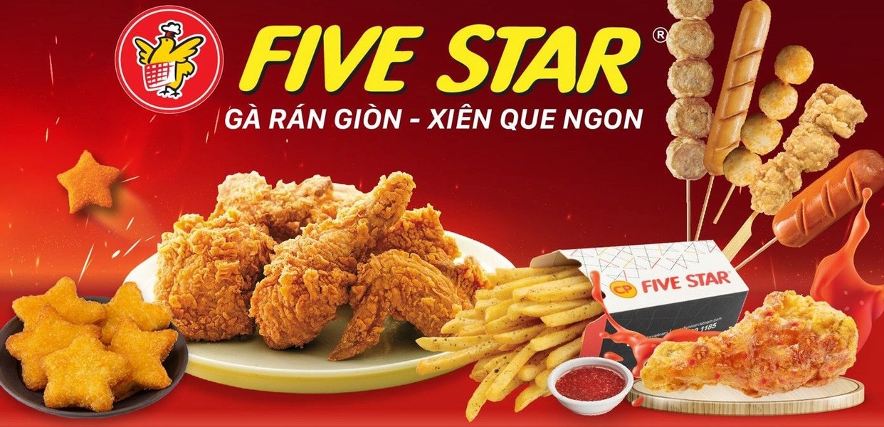 GÀ RÁN FIVE STAR TẠI PHỐ XỐM KHÔNG GIAN TRẺ TRUNG HIỆN ĐẠI