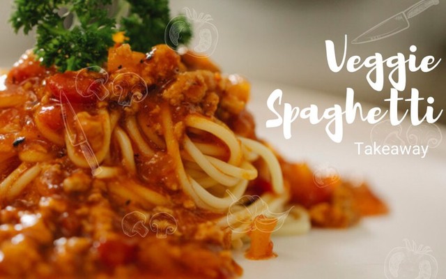 Má Tư - Mì Ý Nấm Chay, Vegetarian Spaghetti with Mushrooms