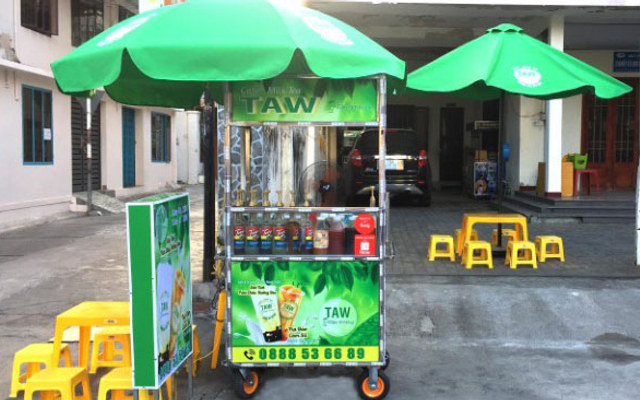 Taw - Sữa tươi trân châu đường đen & Trà đào cam sả