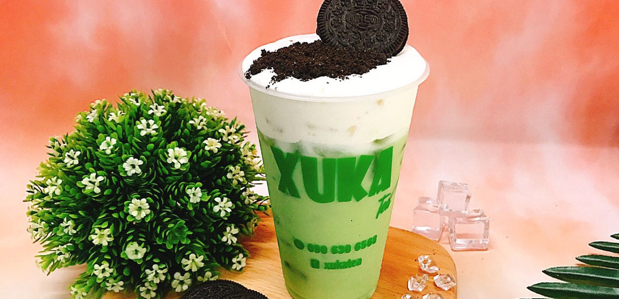 TRÀ SỮA XUKA NGUYỄN SỸ SÁCH VỚI TOPPING THẠCH NHÀ LÀM THƠM NGON HẤP DẪN