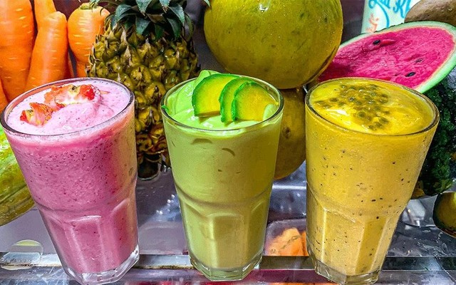 Hồng - Sinh Tố Nước Ép