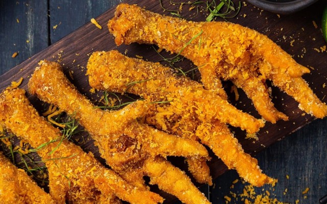 An Viên - Chân Gà Rang Muối Hải Sản - Bát Đàn