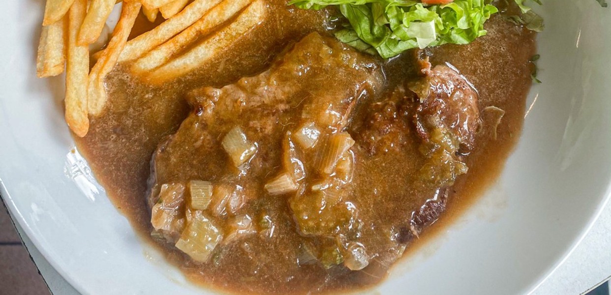 Steak 100Gr & Pasta 1USD - Yersin