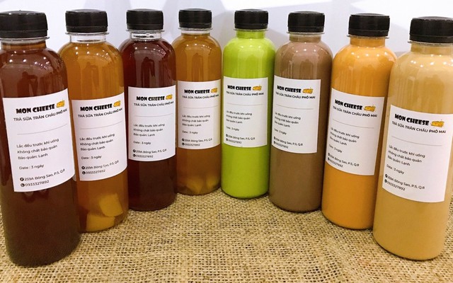 Mon Cheese - Trà Sữa Trân Châu Phô Mai Đóng Chai - Bông Sao