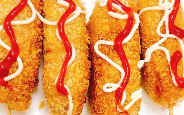 Hotdog Gà Chiên - Chị Ngọc