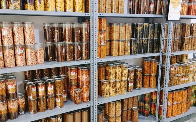 Kho Ăn Vặt - Bánh Tráng Phơi Sương Muối Nhuyễn Sate Tỏi Tắc Hành Phi & Cơm Cháy