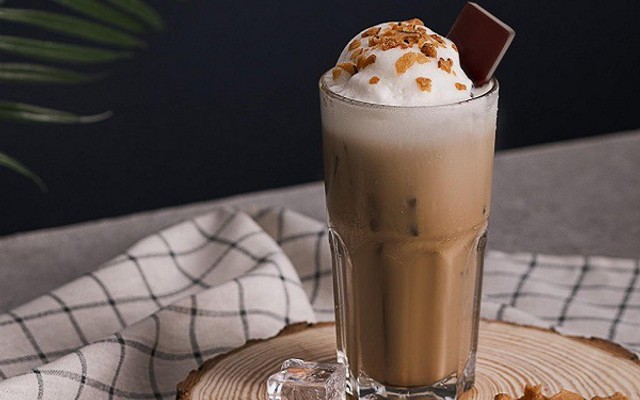 Coffee Cupp - Trà Long Nhãn Táo Đỏ & Cốm Dừa Đá Xay - Quán Nam