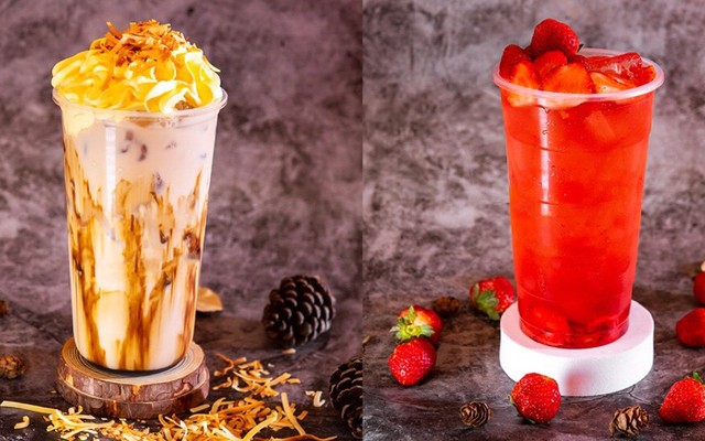 Juhua - Trà Sữa Kem Trứng Nướng & Trà Dâu Nhiệt Đới - Nguyễn Văn Thương