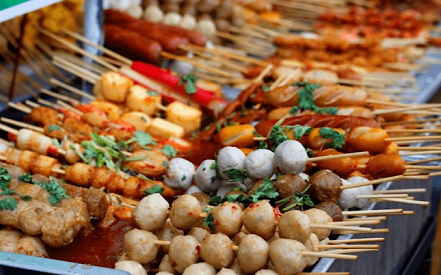 Ăn Vặt Bạn Ơi - Viên Xiên Que Chiên - Xô Viết Nghệ Tĩnh