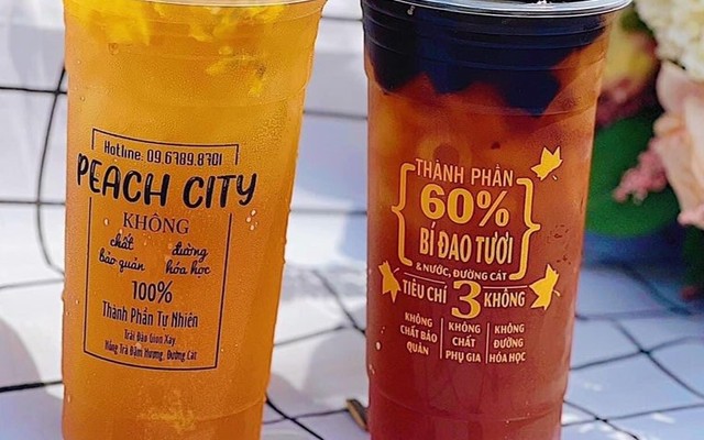 Peach City - Trà Đào Dầm & Trà Bí Đao