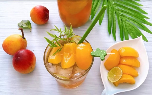 Trà Đào Dầm Pi Béo - Trà Sữa & Gà Rán