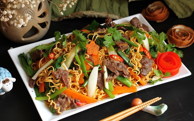 Mì Xào Bò 87 - Bột Chiên & Nui Xào Bò - Huỳnh Khương An