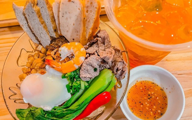 Mì Trộn Siêu Ngon - Tóp Mỡ Trứng Lòng Đào - Đường Số 9