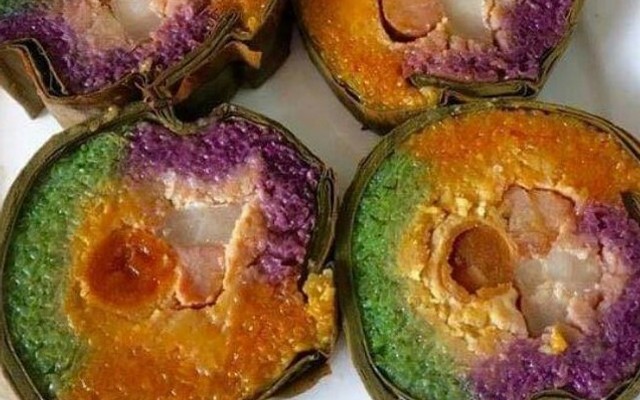 Bánh Tét Trà Cuôn 9 Di - Đặc Sản Trà Vinh