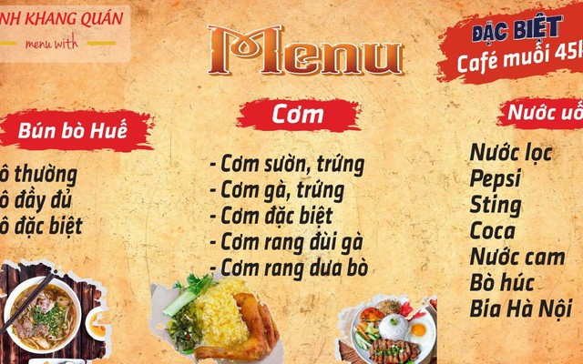 Minh Khang - Bún Bò Huế & Cơm Sườn