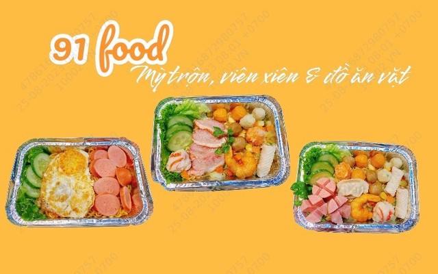 91 Food - Mì Trộn Indomie & Viên Chiên - 293 Ngõ 68 Phú Diễn