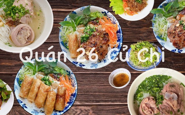 Quán 26 Củ Chi - Bún Thịt Nướng & Bún Giò Heo - Bình Thới