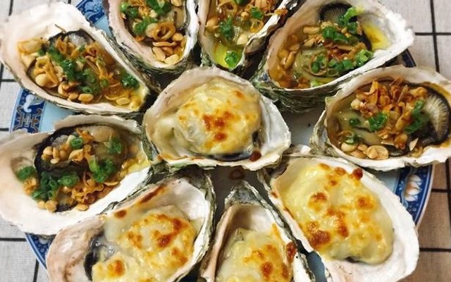 Hàu 6K - Hàu Nướng Mọi, Mỡ Hành & Phô Mai